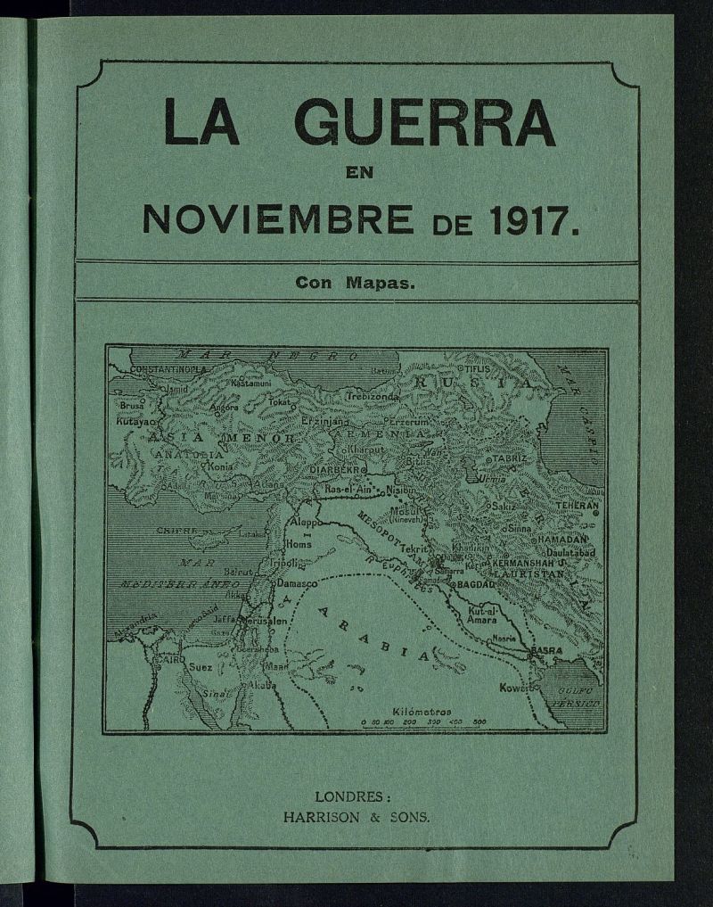 La Guerra con Mapas de noviembre de 1917
