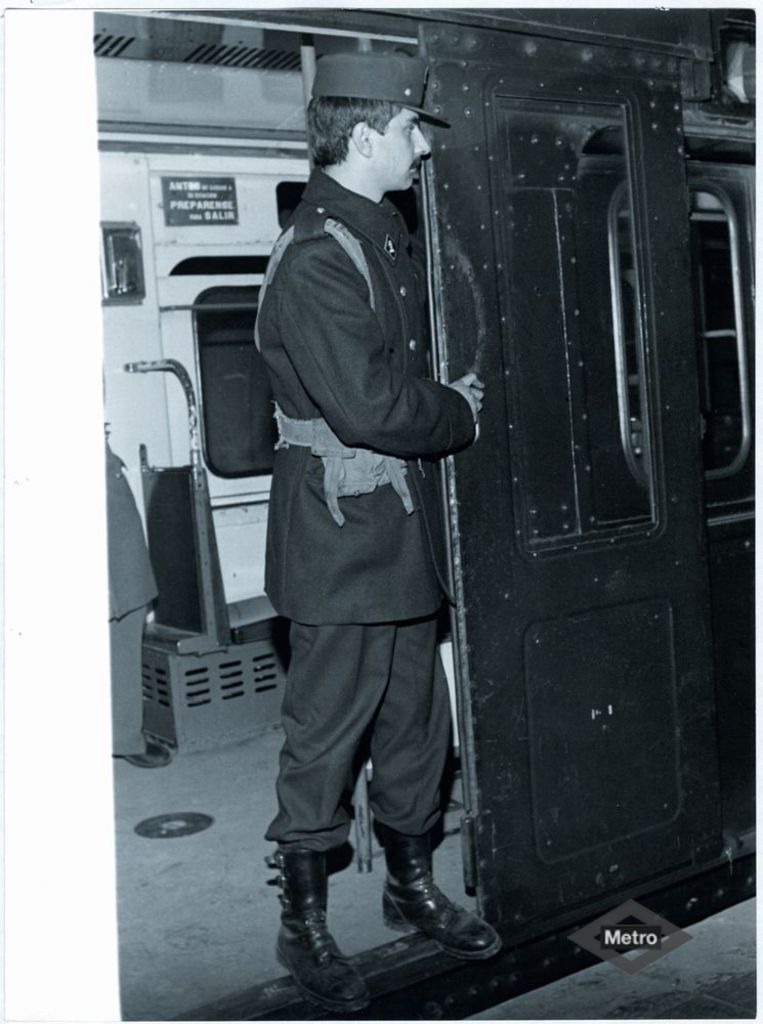 Soldado durante la huelga de Metro de 1976