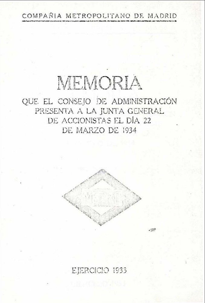 Memoria que el Consejo de Administracin presenta a la Junta General de Accionistas del da 22 de marzo de 1934: Ejercicio 1933