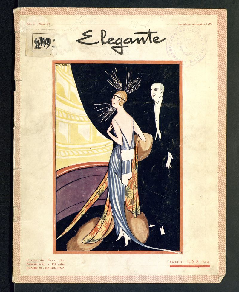 Elegante: revista de modas, peinados y belleza del mes de noviembre de 1923. Nmero 10