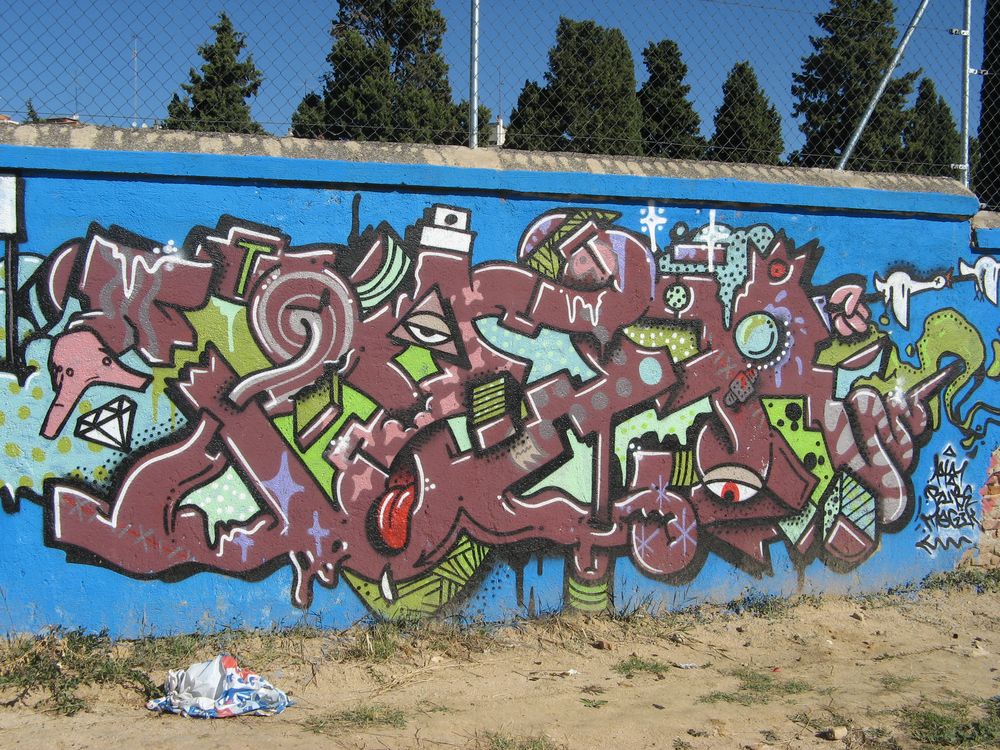 Graffitis en la cárcel de Carabanchel