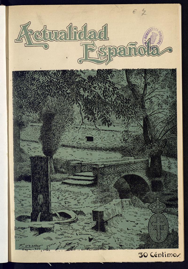Actualidad Espaola : Revista de Cultura, Arte, Literatura y Espectculo de octubre de 1927. Nmero 10