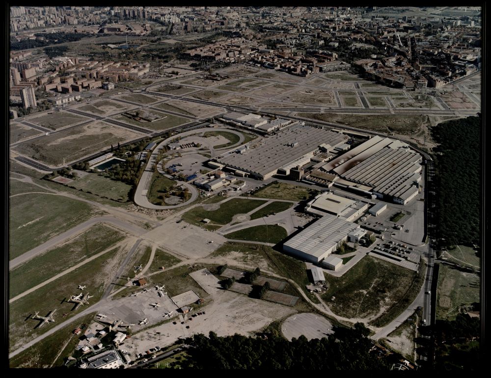 Vista aérea del Aeropuerto de Cuatro Vientos