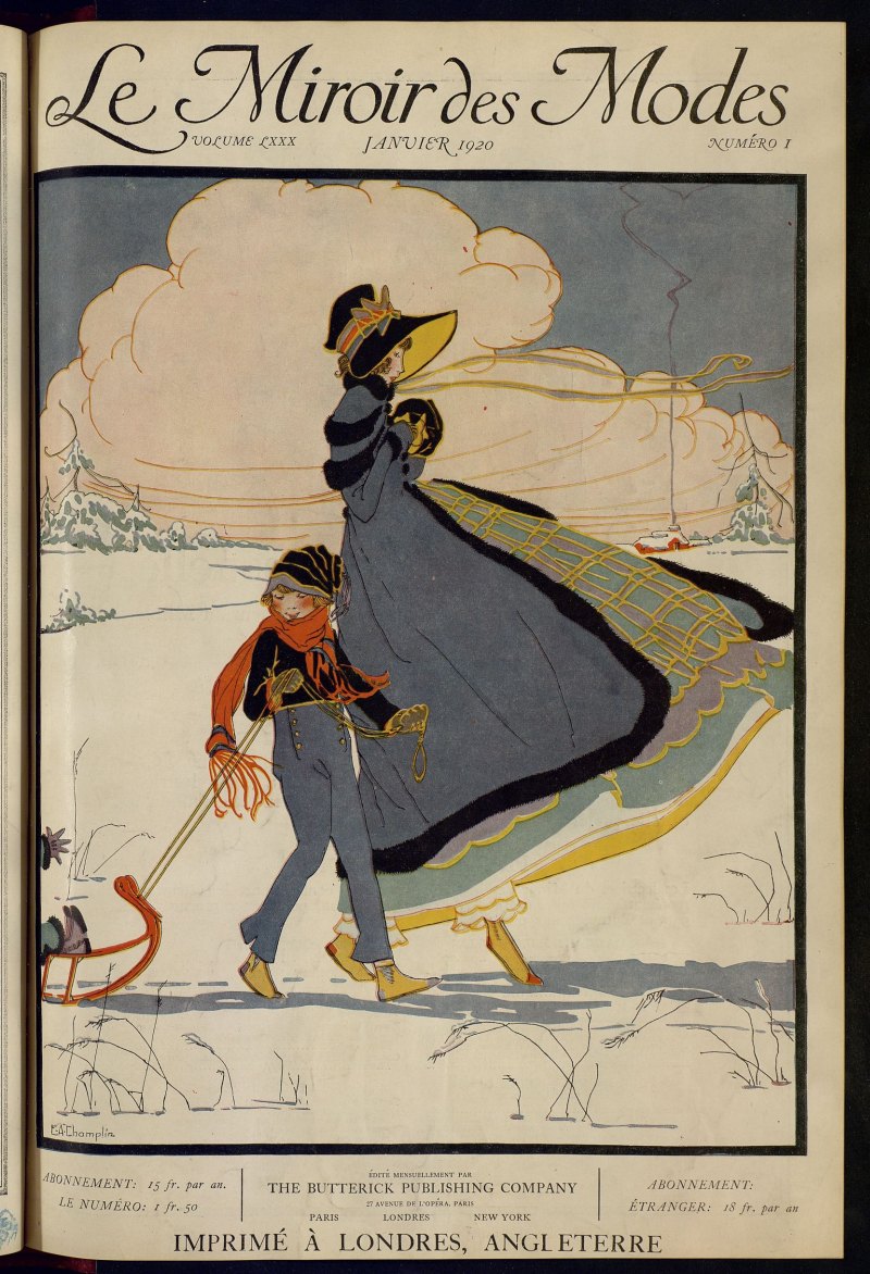 Le Miroir des Modes de enero de 1920, nº 1
