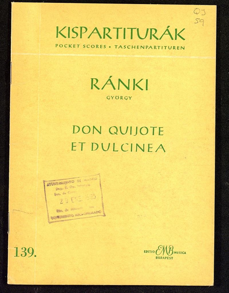 Don Quijote et Dulcinea : Két miniatür oboára kisznekarra