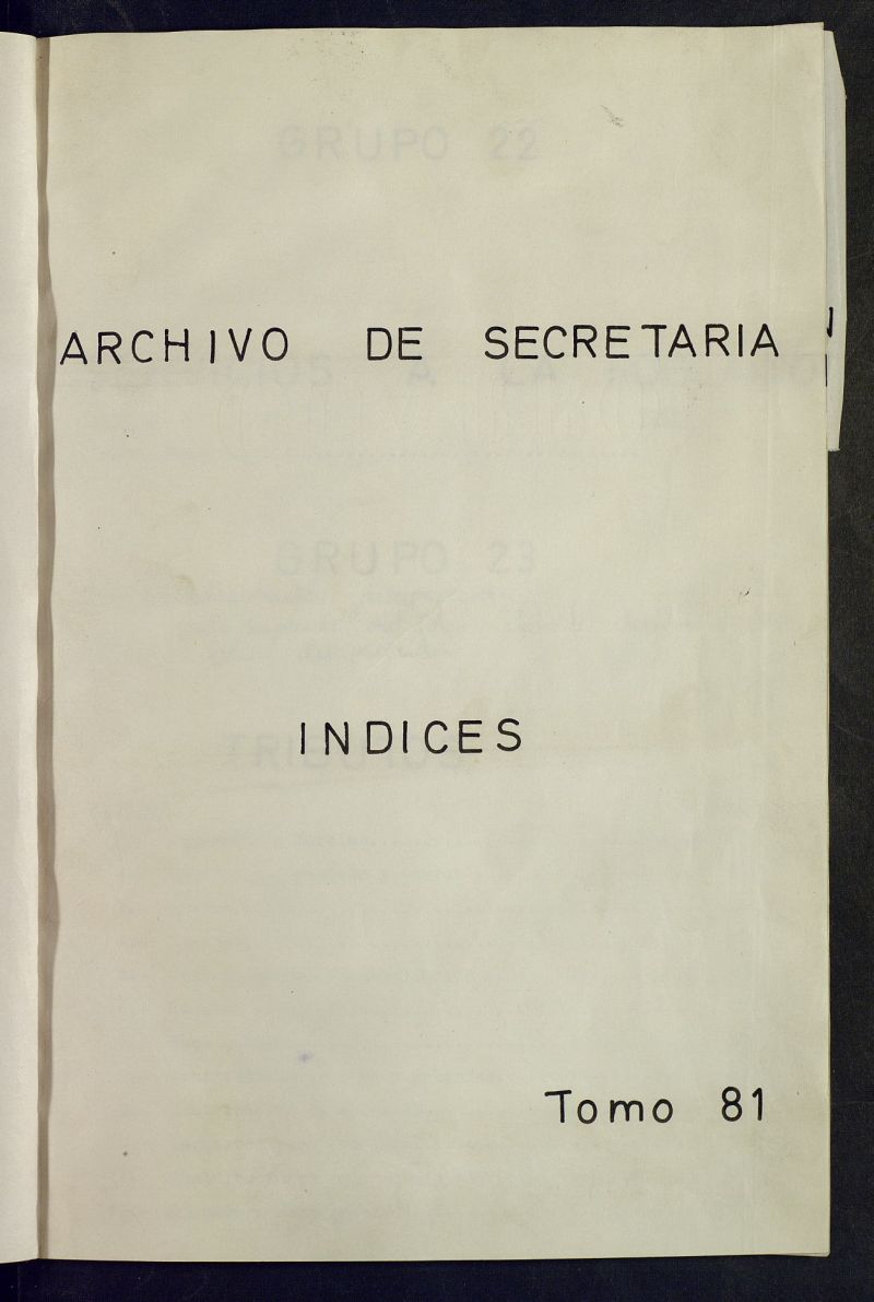 Inventario de Secretara (Tomo 81) : Tributos (1264-1899)