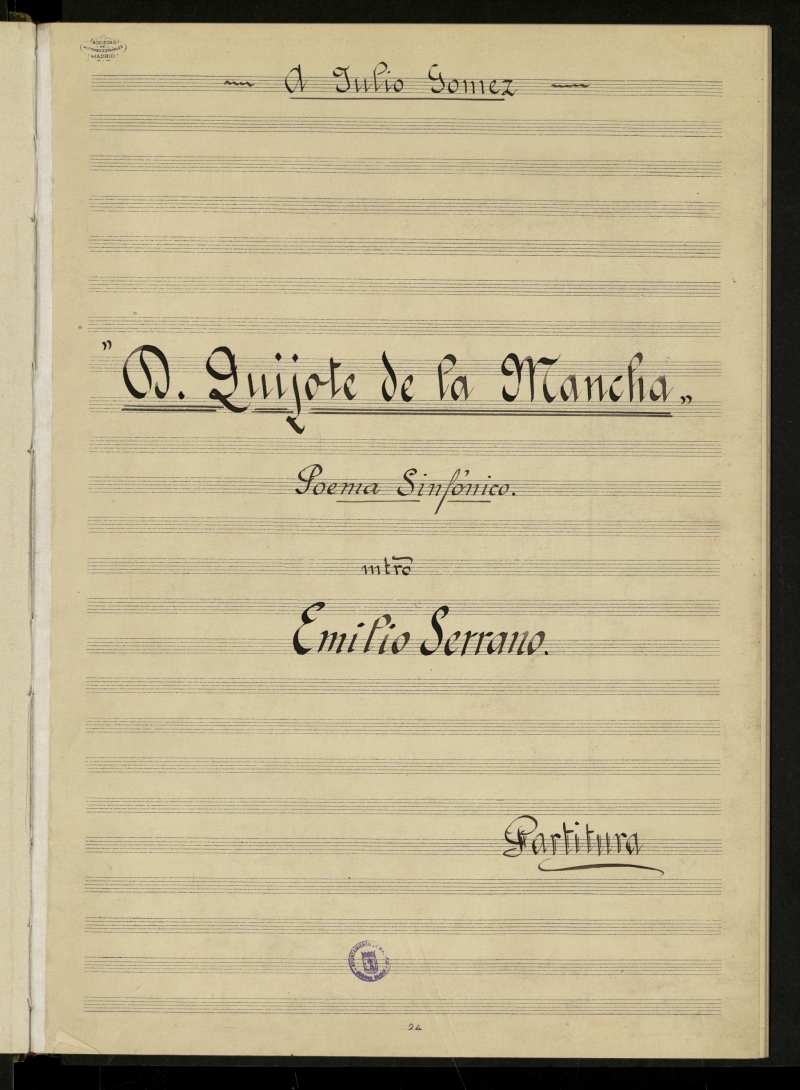 D. Quijote de la Mancha : poema sinfónico