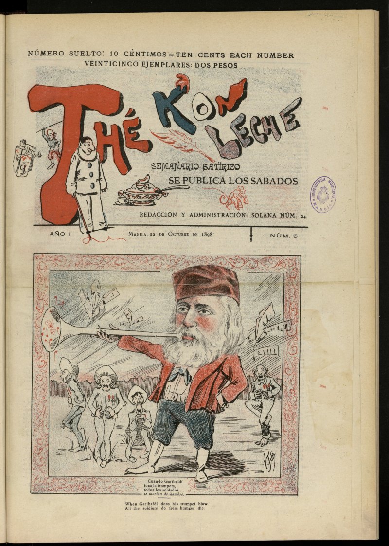 Thé Kon Leche del 22 de octubre de 1898, nº 5