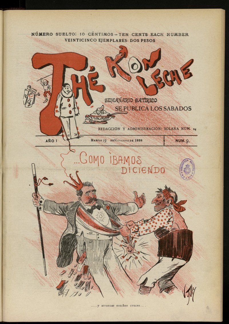 Th Kon Leche del 19 de noviembre de 1898, n 9