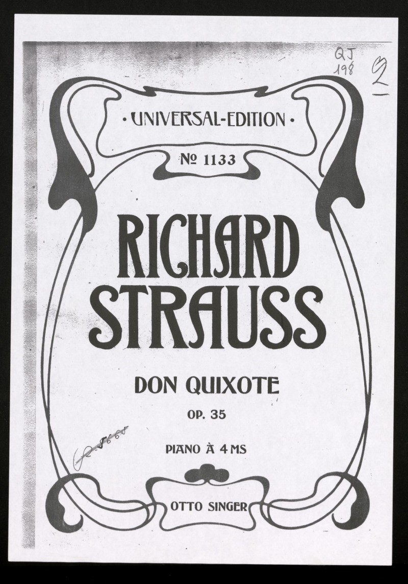 Don Quixote : Fantastische Variationen über ein Thema ritterlichen Characters für grosses Orchester : op.35