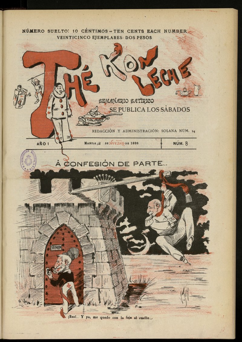 Thé Kon Leche del 12 de noviembre de 1898, nº 8