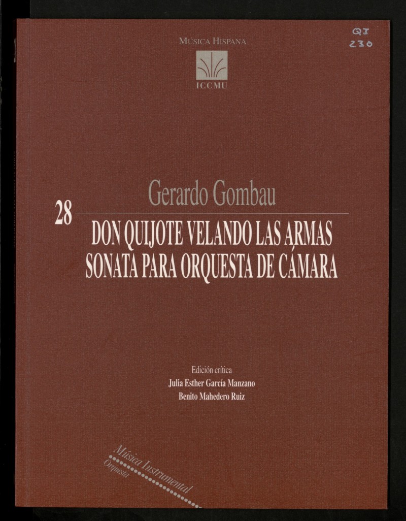 Don Quijote velando las armas ; Sonata para orquesta de cmara