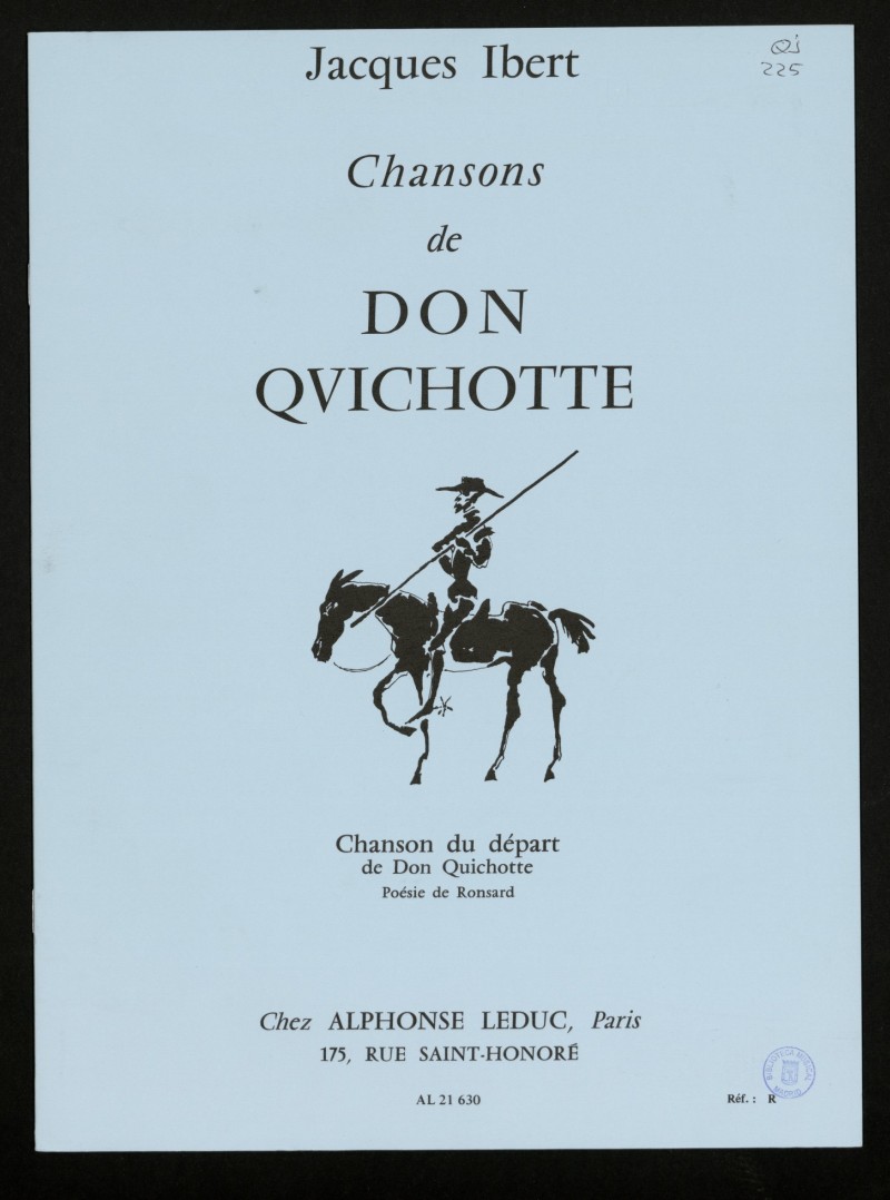 Chansons de Don Qvichotte. 1, Chanson du dpart de Don Quichotte