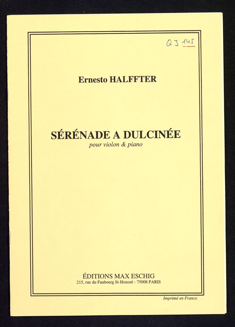 Srnade a Dulcine : pour violon & piano