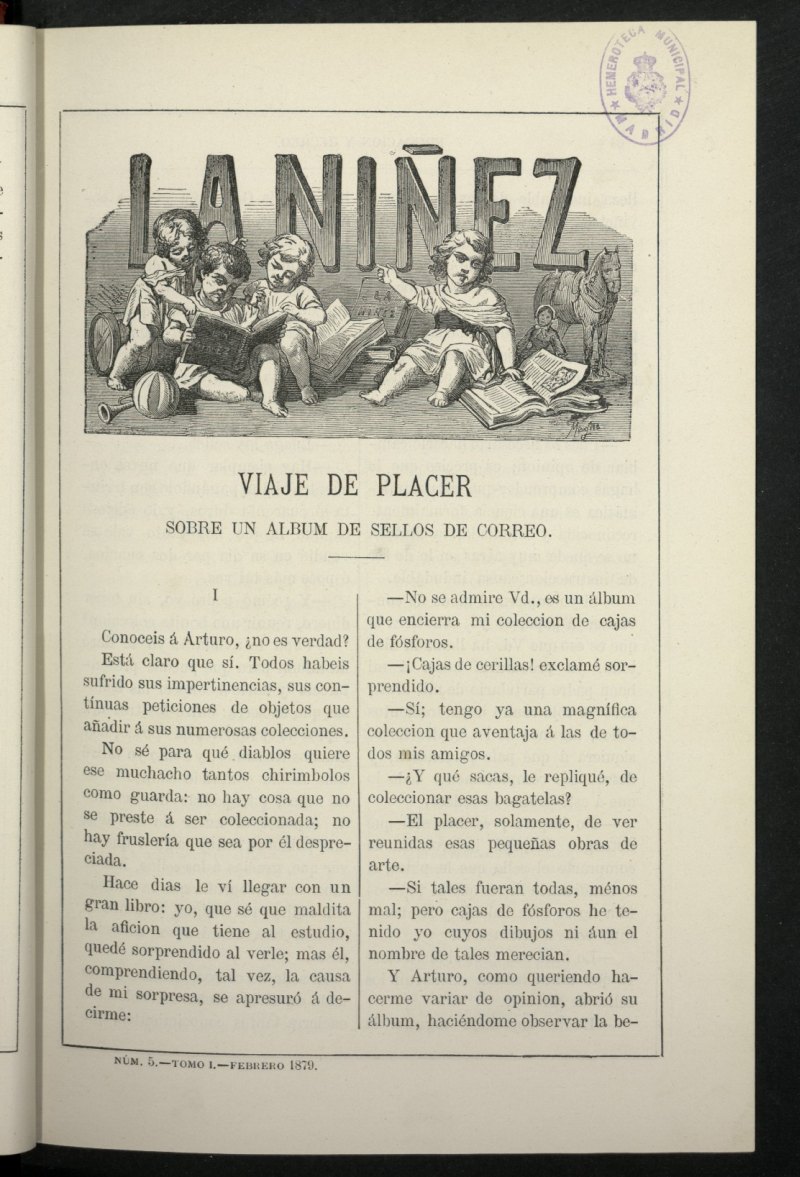 La Niez, tomo I de febrero de 1879, n 5