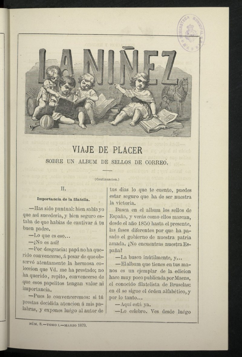 La Niez, tomo I de marzo de 1879, n 8