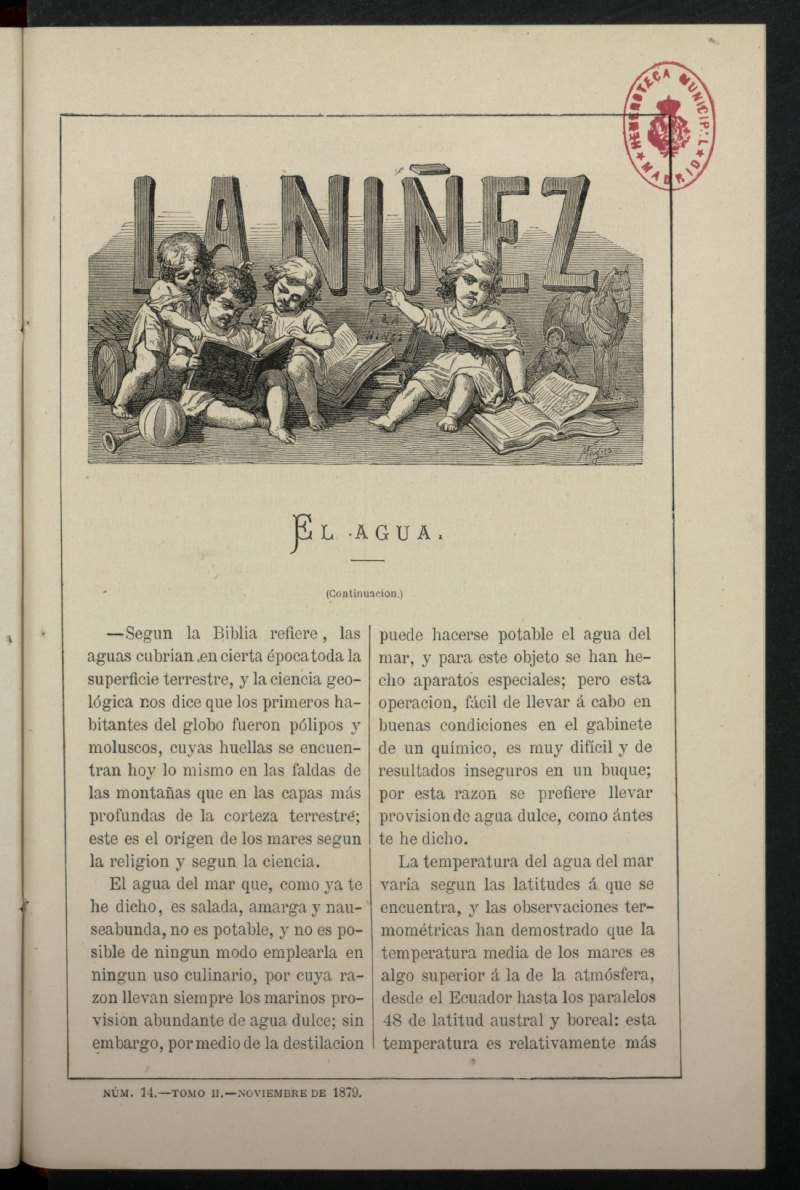 La Niez, tomo II de noviembre de 1879, n 14
