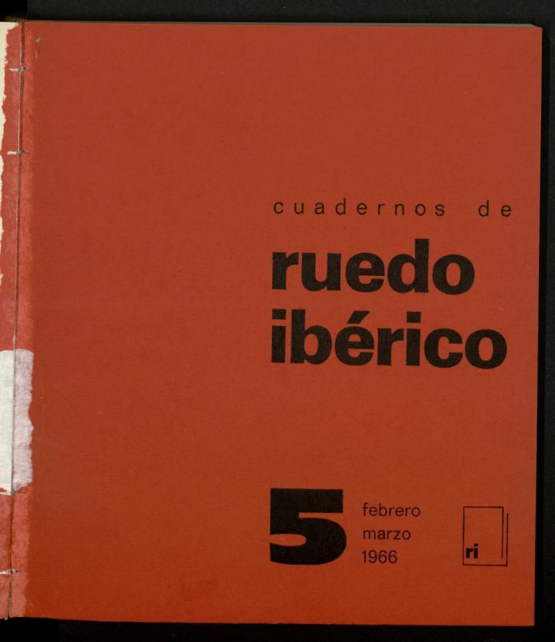 Cuadernos de Ruedo Ibrico de febrero-marzo de 1966, n 5