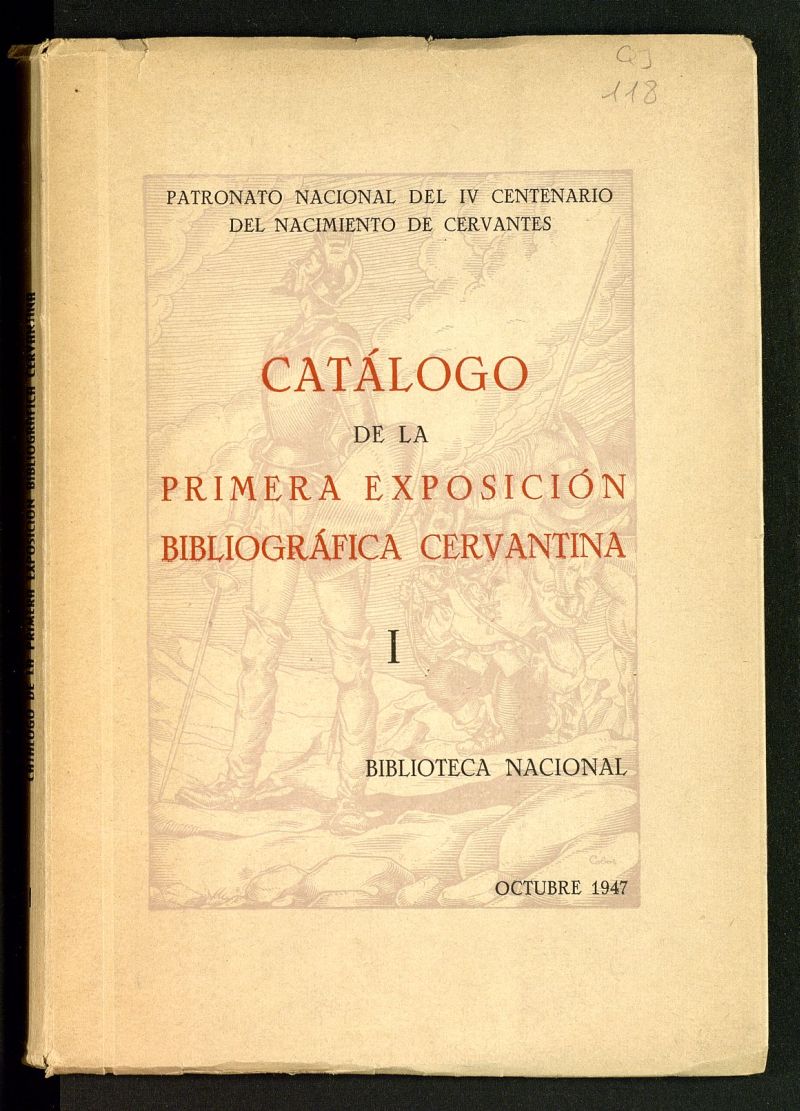 Catlogo de la primera exposicin bibliogrfica cervantina : Biblioteca Nacional