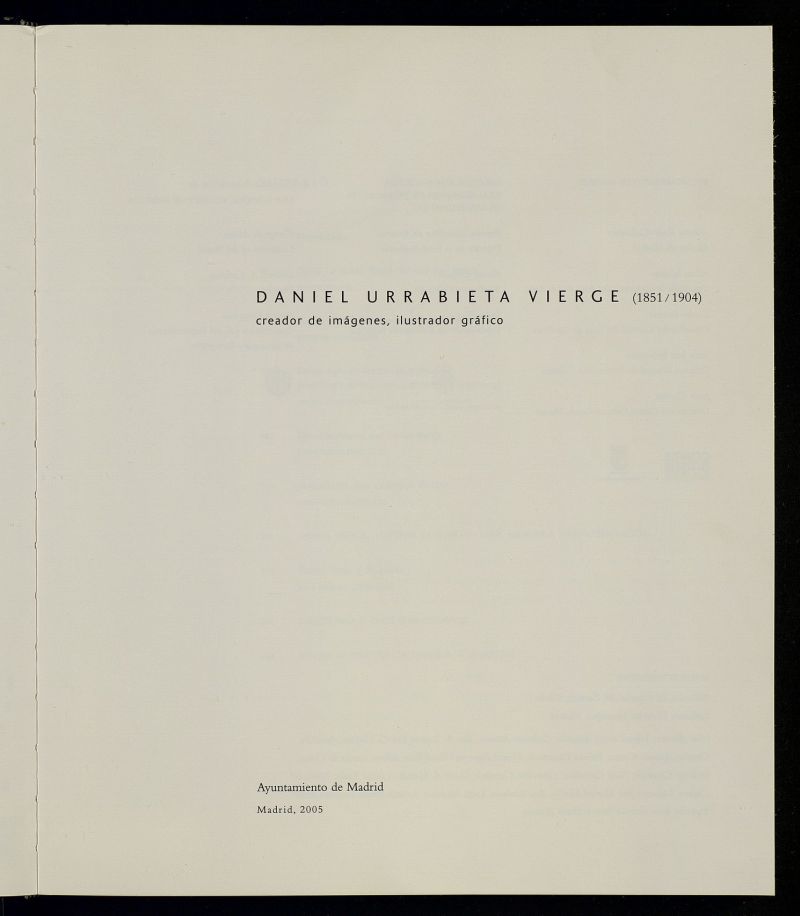 Daniel Urrabieta Vierge (2851/1904) : creador de imgenes, ilustrador grfico