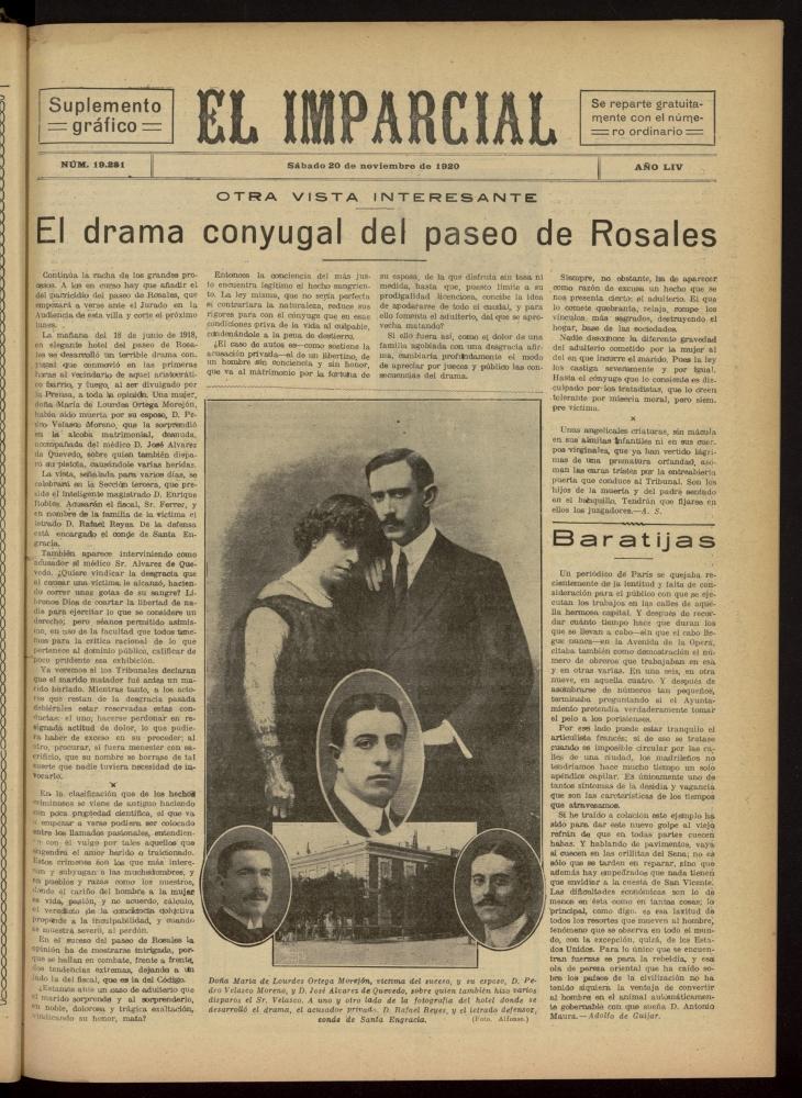 El Imparcial : suplemento grfico del 20 de noviembre de 1920, n 19281