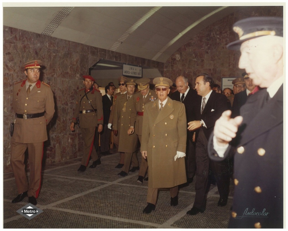 Inauguracin del tramo de lnea 4 Diego de Len-Alfonso XIII