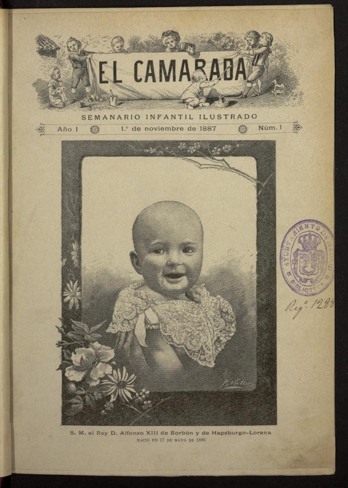 El Camarada : semanario infantil ilustrado del 1 de noviembre de 1887, n 1