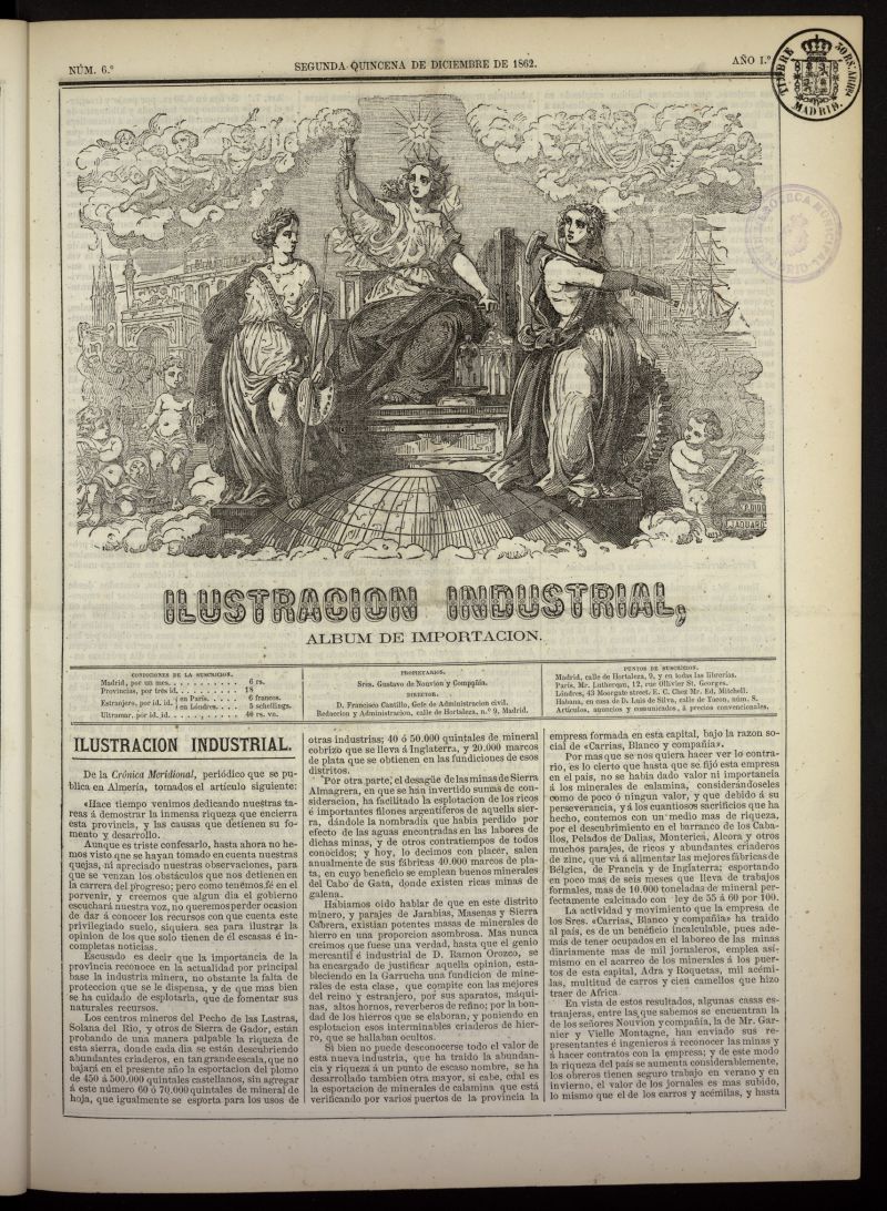 Ilustracin Industrial: lbum de importacin de la segunda quincena de diciembre de 1862, n 6