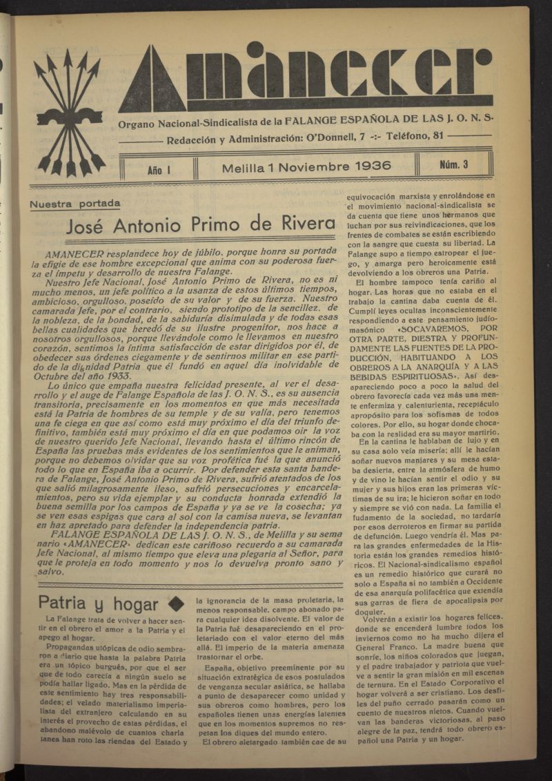 Amanecer del 1 de noviembre de 1936, n 3