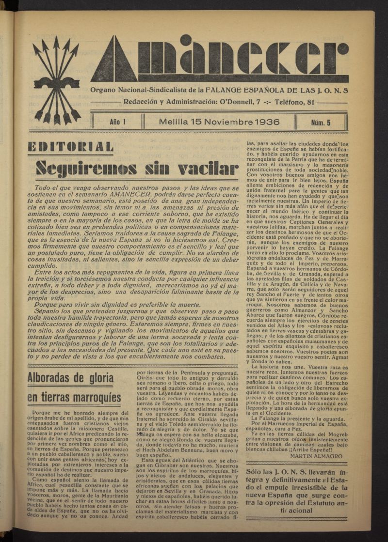 Amanecer del 15 de noviembre de 1936, n 5