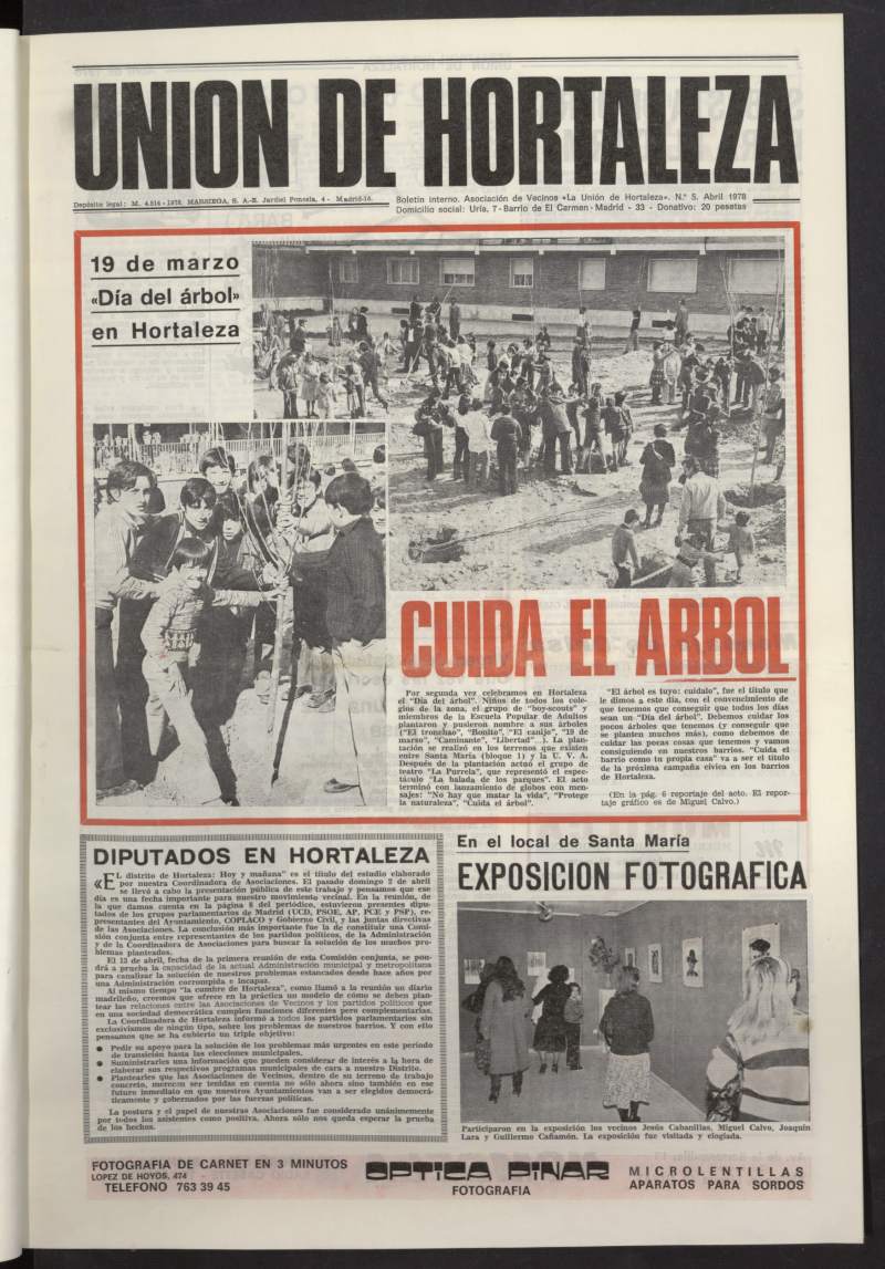 La Unión de Hortaleza de abril de 1978, nº 5
