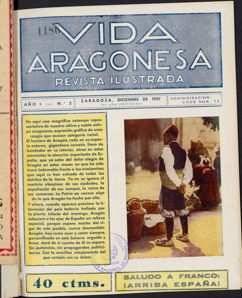 Vida Aragonesa : revista ilustrada de diciembre de 1937, n 2