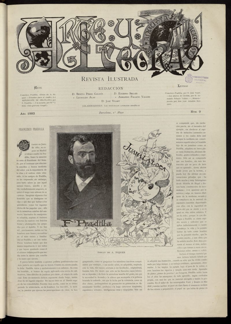 Arte y Letras: revista ilustrada del 1 de mayo de 1883, n 9