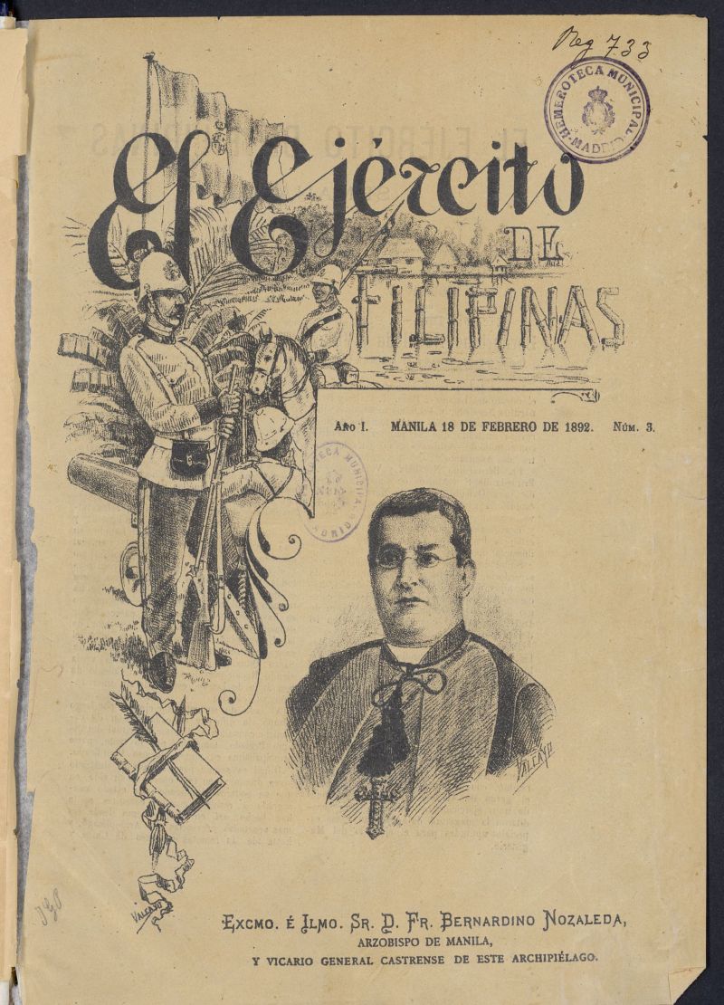 El Ejrcito de Filipinas : semanario profesional e ilustrado del 18 de febrero de 1892, n 3