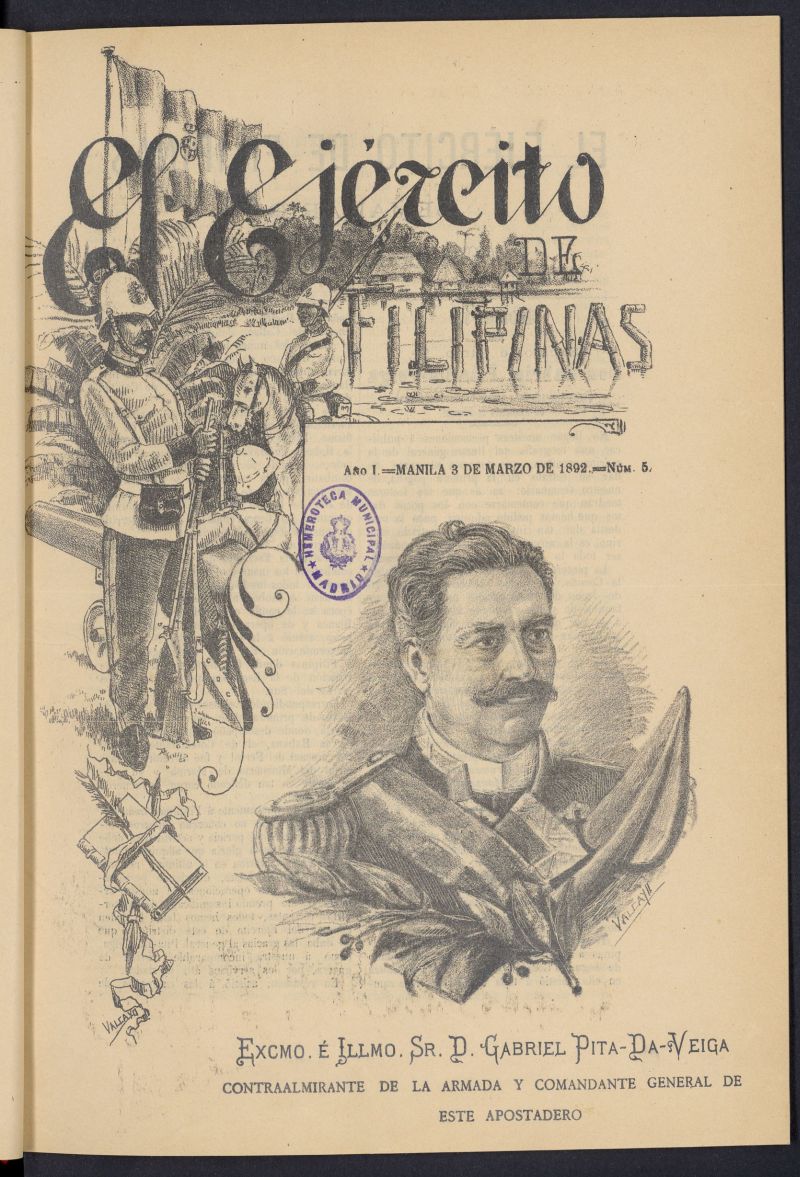 El Ejrcito de Filipinas : semanario profesional e ilustrado del 3 de marzo de 1892, n 5