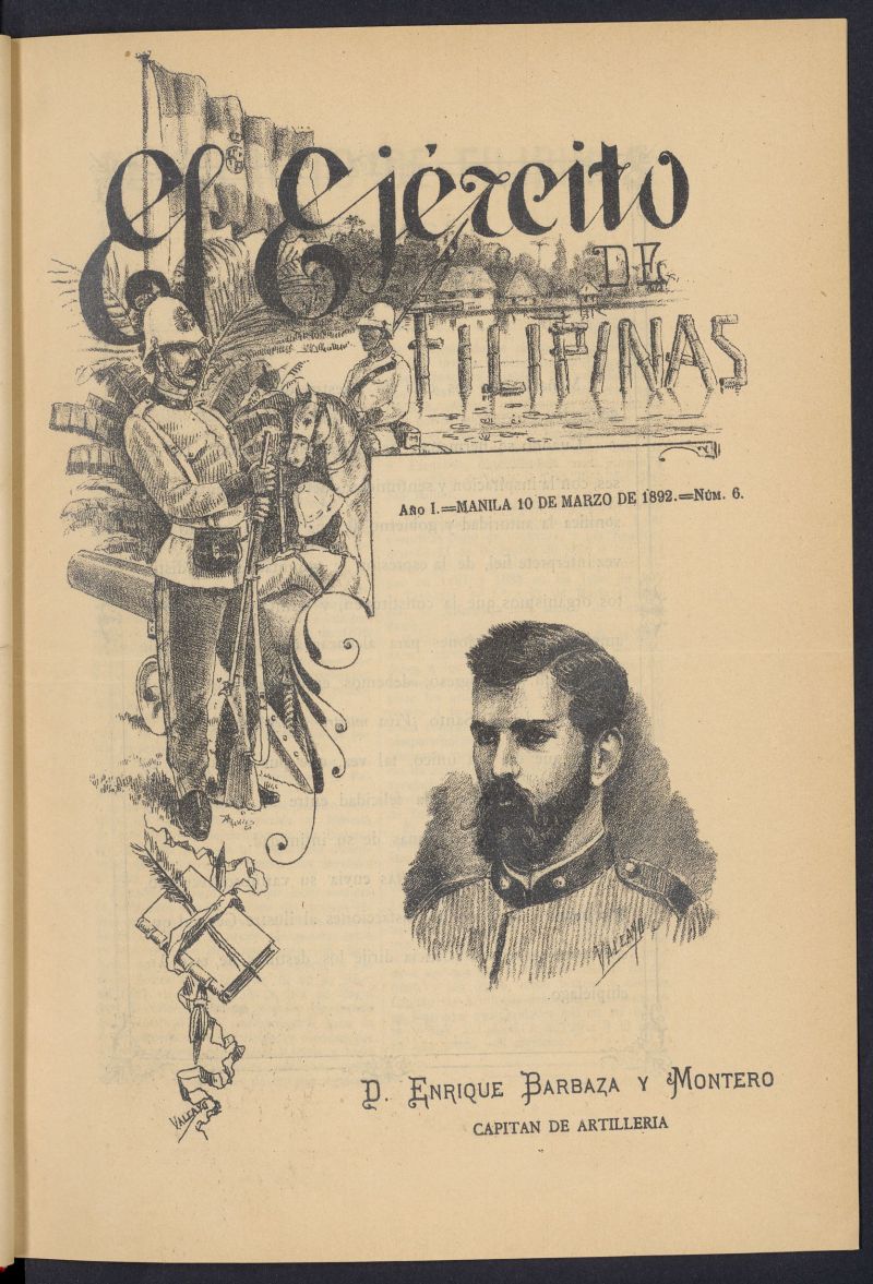 El Ejrcito de Filipinas : semanario profesional e ilustrado del 10 de marzo de 1892, n 6