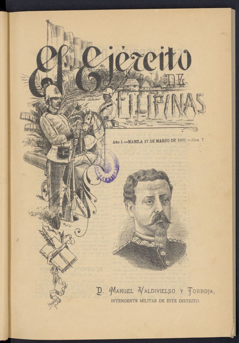 El Ejrcito de Filipinas : semanario profesional e ilustrado del 17 de marzo de 1892, n 7