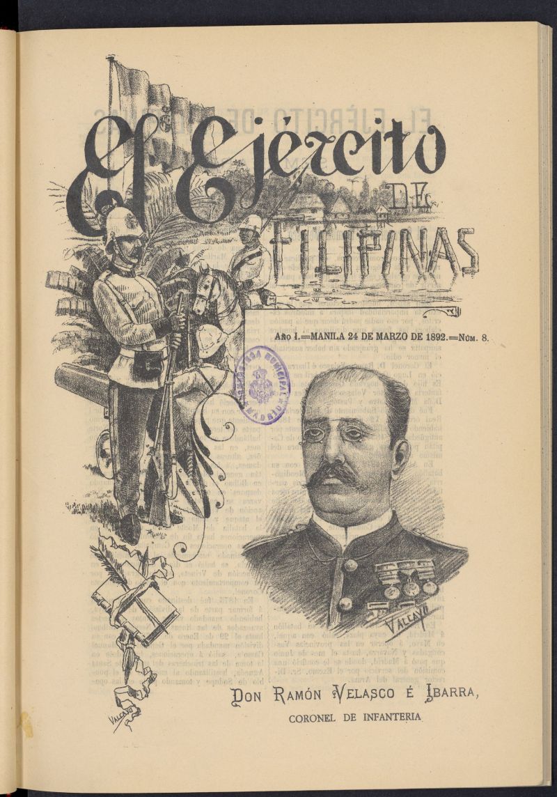 El Ejrcito de Filipinas : semanario profesional e ilustrado del 24 de marzo de 1892, n 8