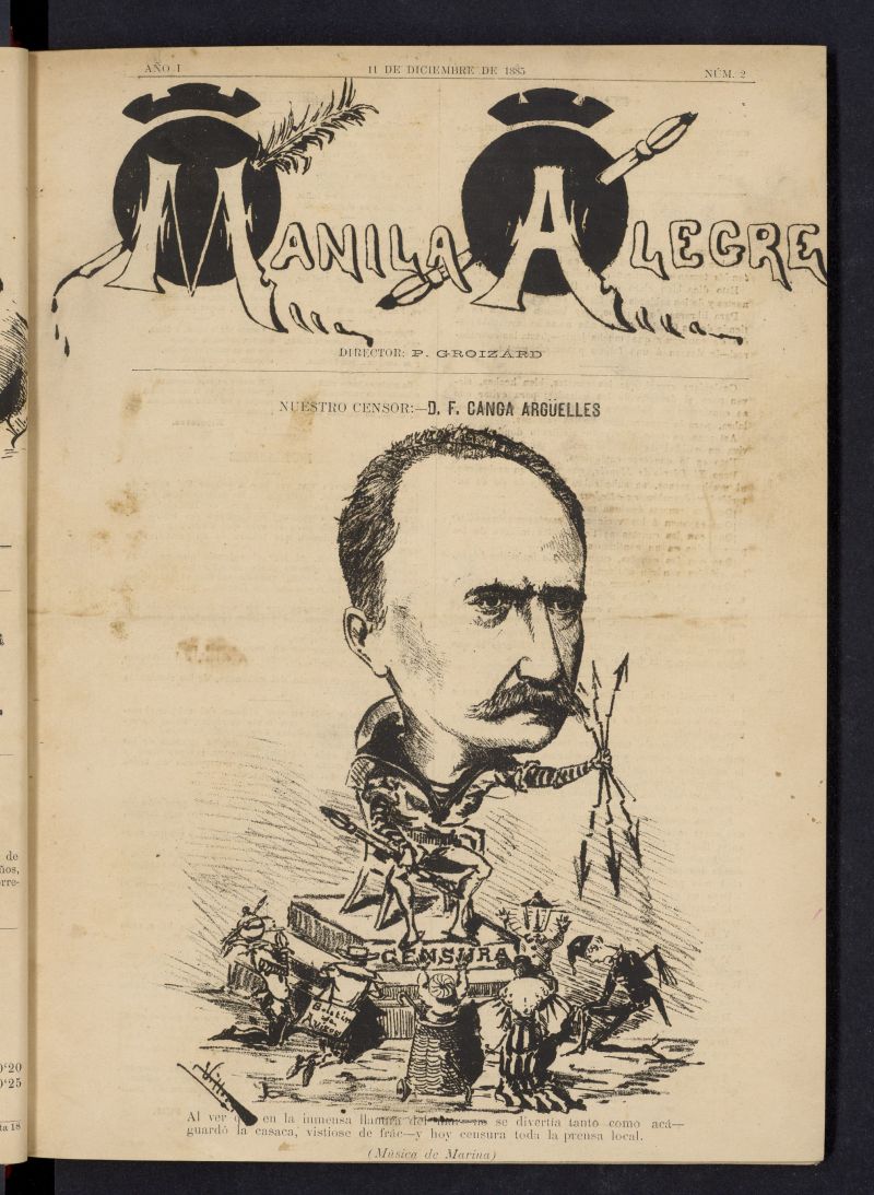 Manila Alegre del 11 de diciembre de 1885, nº 2