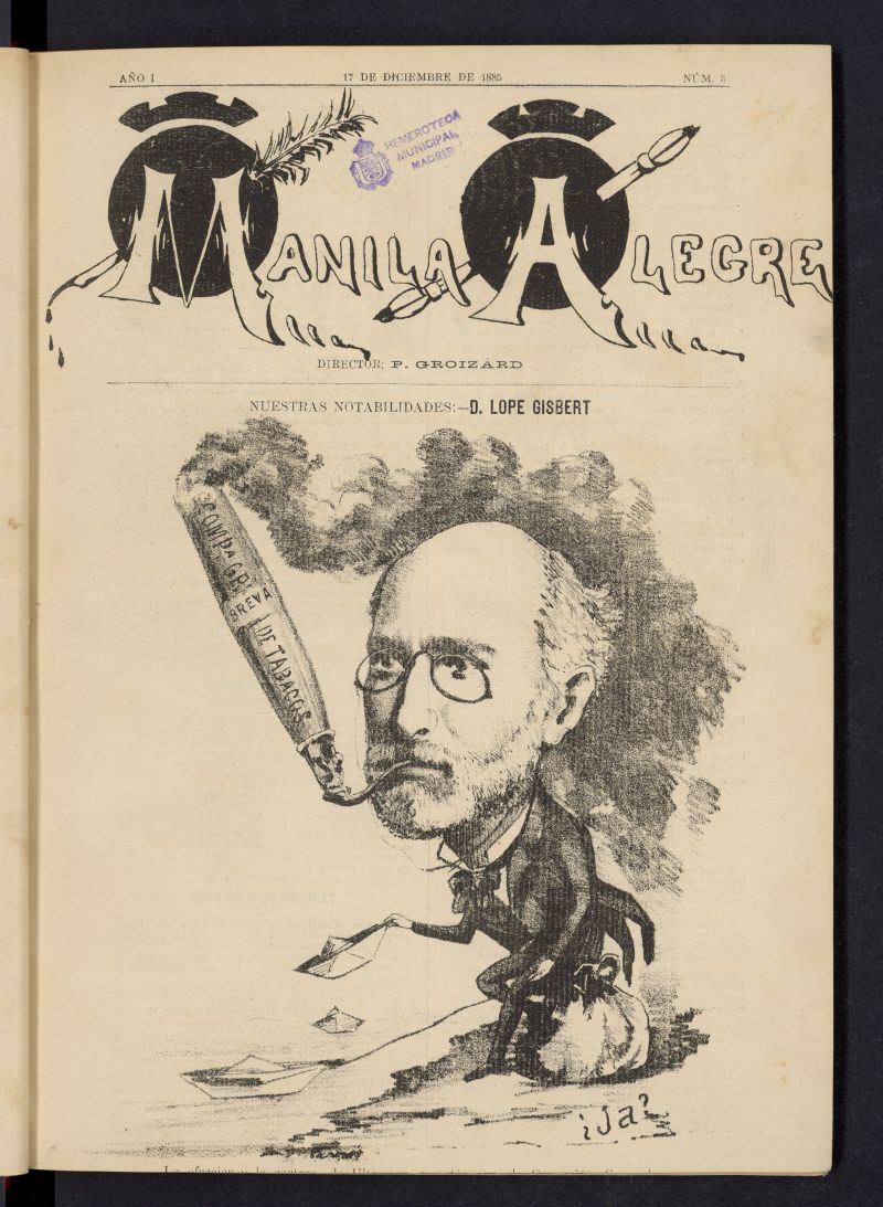 Manila Alegre del 17 de diciembre de 1885, n 3