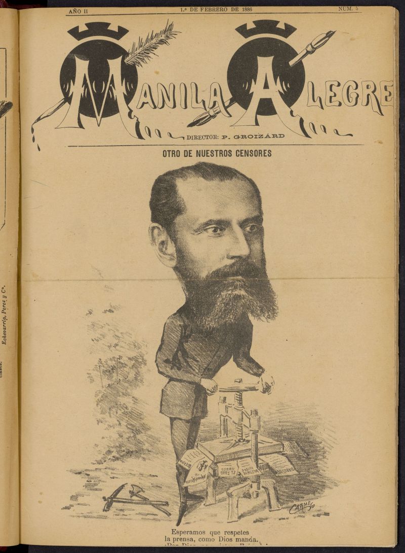 Manila Alegre del 1 de febrero de 1886, nº 5