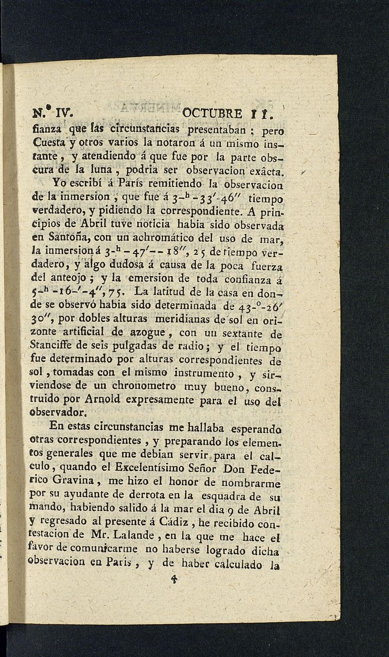 Minerva o el Revisor General del 11 de octubre de 1805, n 4