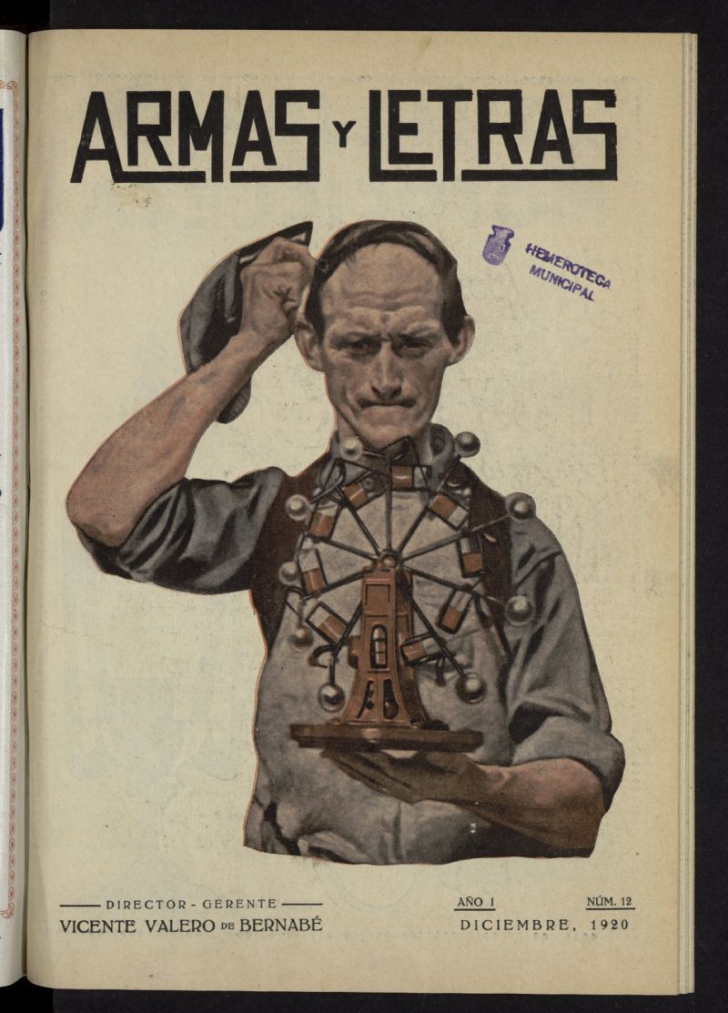 Armas y Letras: revista mensual ilustrada de diciembre de 1920, n 12