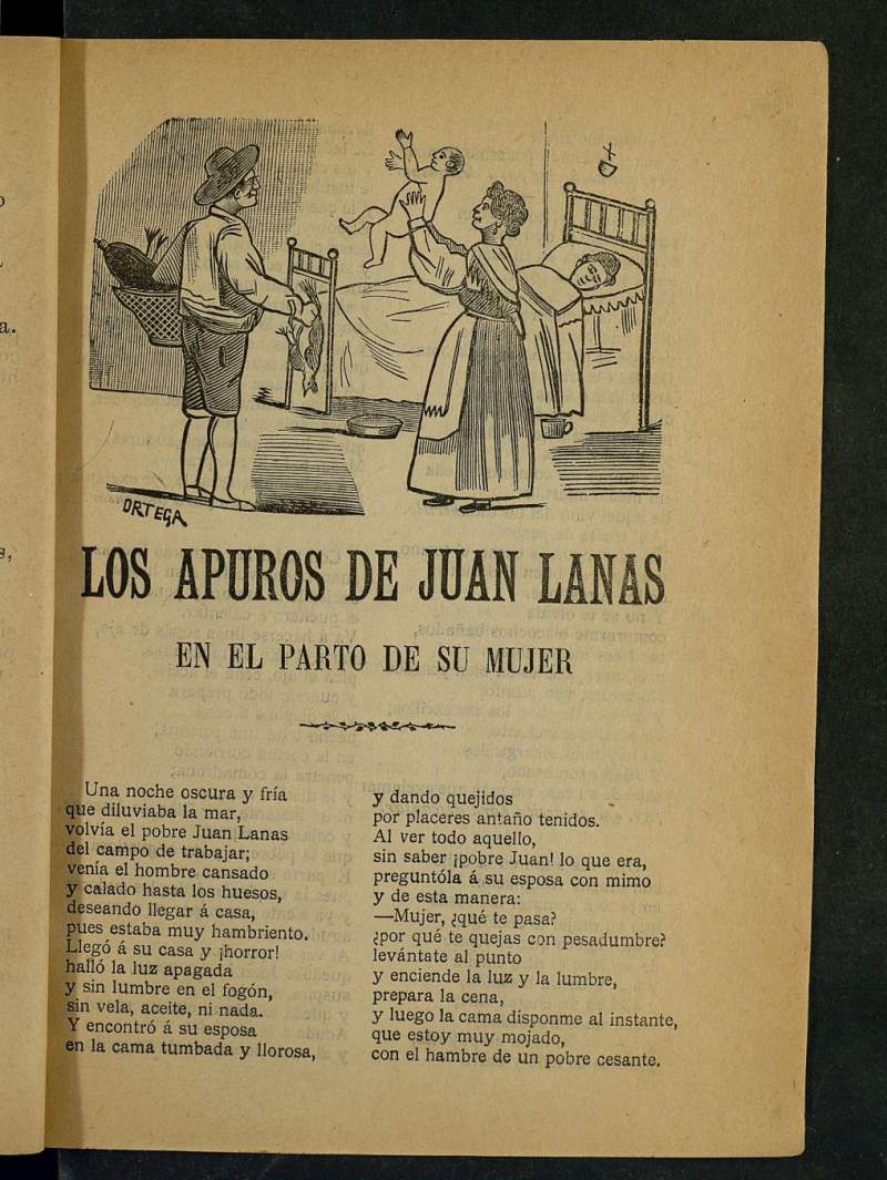 Los apuros de Juan Lanas en el parto de su mujer