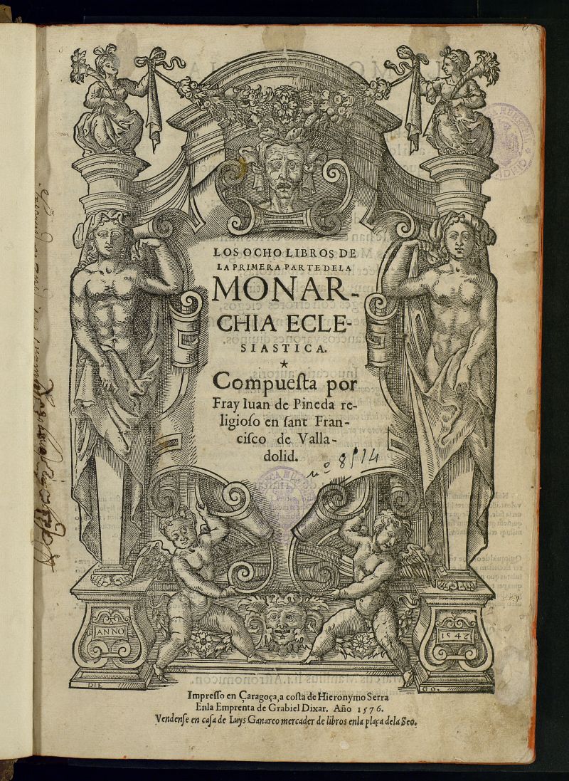 Los ocho libros de la primera parte de la Monarchia eclesiastica