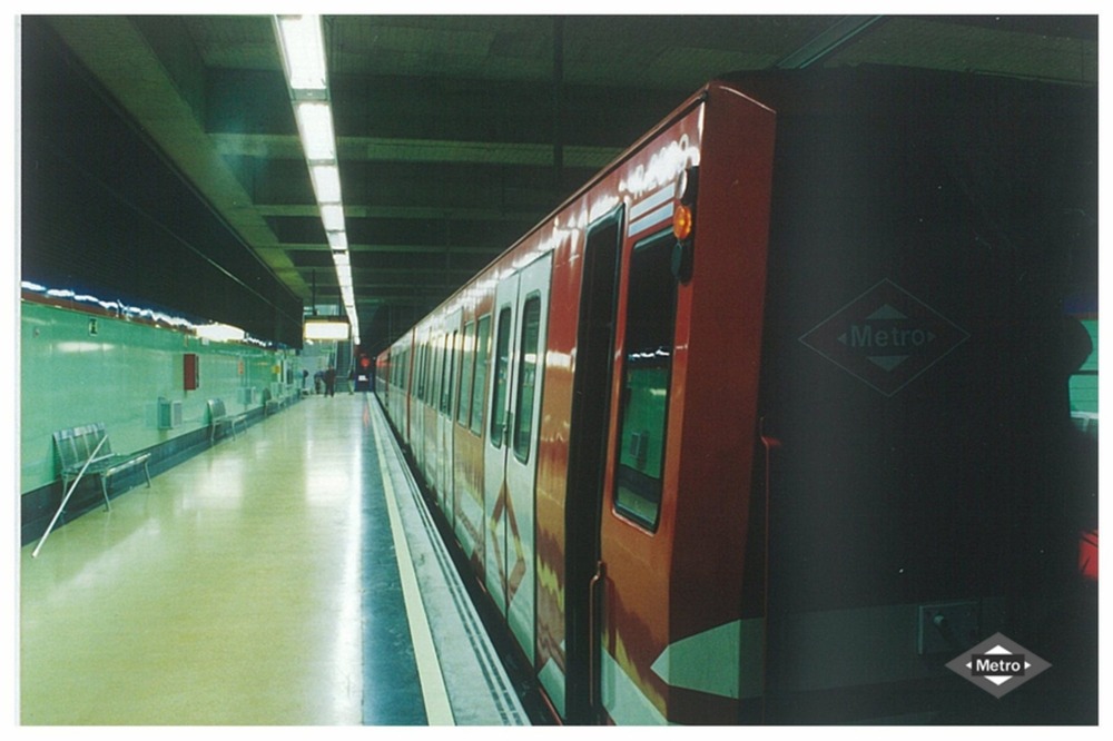 Llega el Metro a la estacin de San Lorenzo, de lnea 4