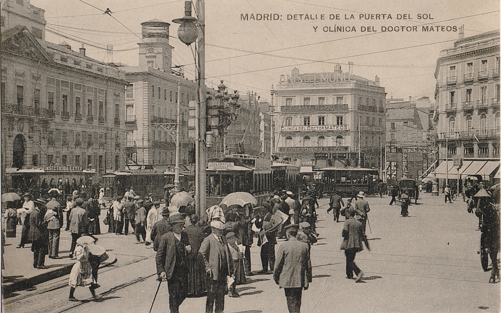 Detalle de la Puerta del Sol y Clnica del Doctor Mateos