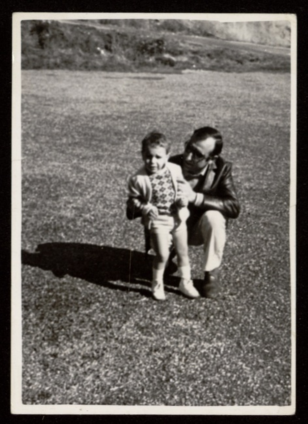 Fernando y su hijo en el Parque de Aluche