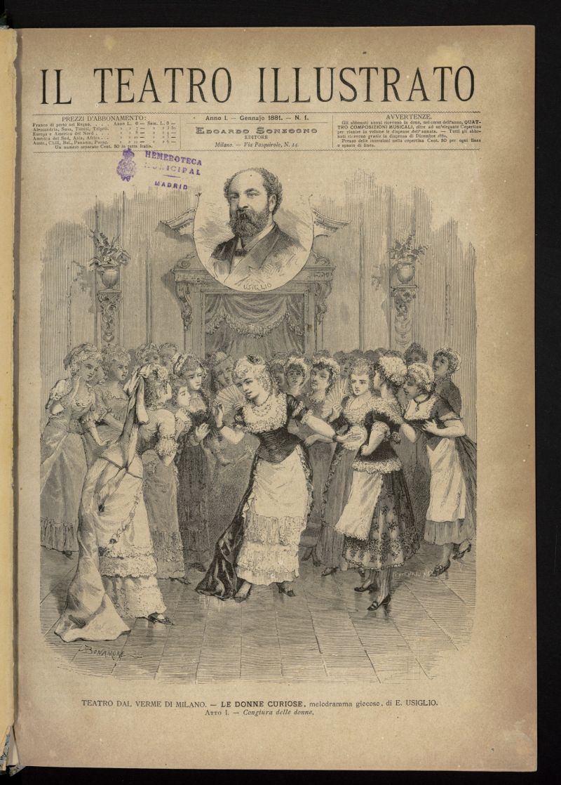 Il Teatro illustrato de enero de 1881, nº 1