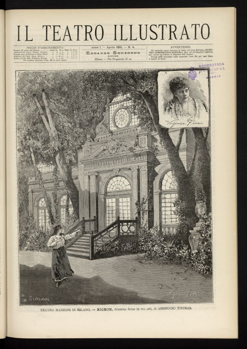Il Teatro illustrato de abril de 1881, nº 4